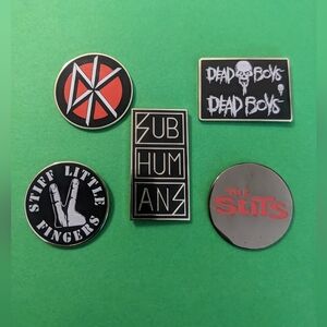 Punk and Rock Enamel Pin Set